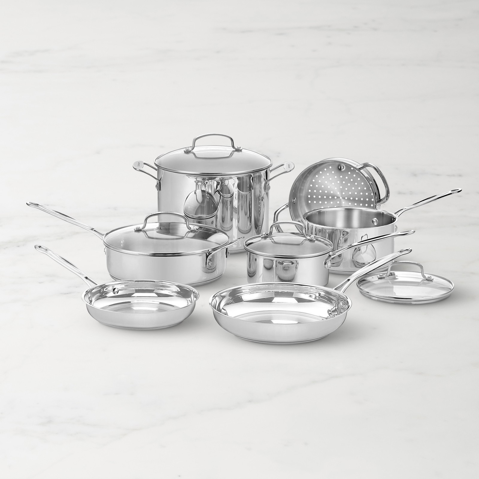 Cuisinart Chef\'s Classic Stainless Steel 11-Piece Cookware Set (NEW)