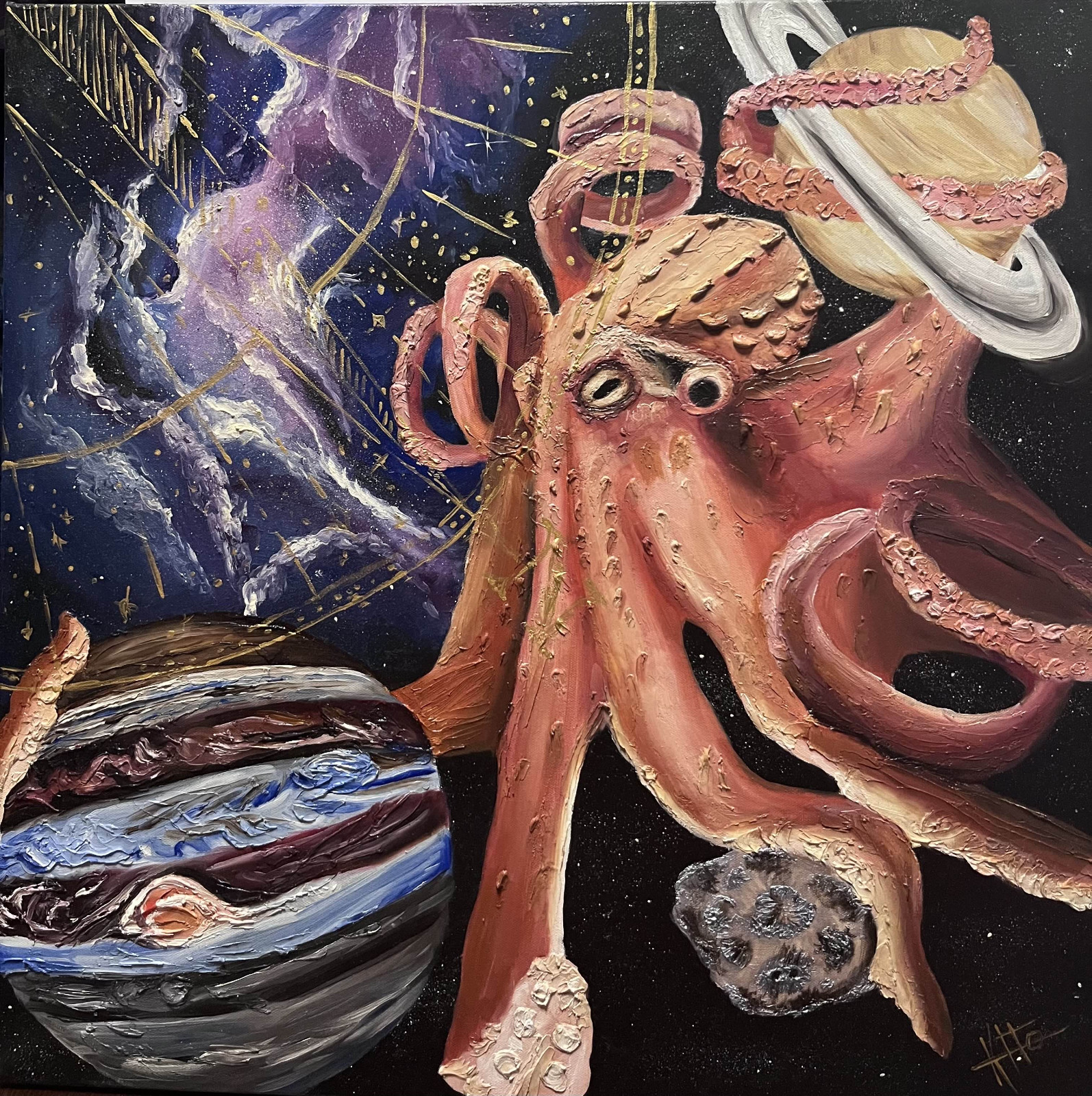 Oil Painting on canvas Space Fantasy 24\