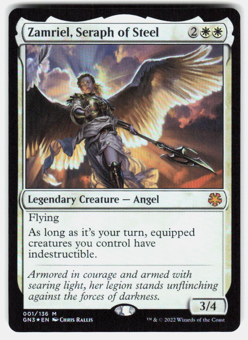 Zamriel, Seraph of Steel 1 Mythic Magic Game Night: Free-For-All NM Foil MTG
