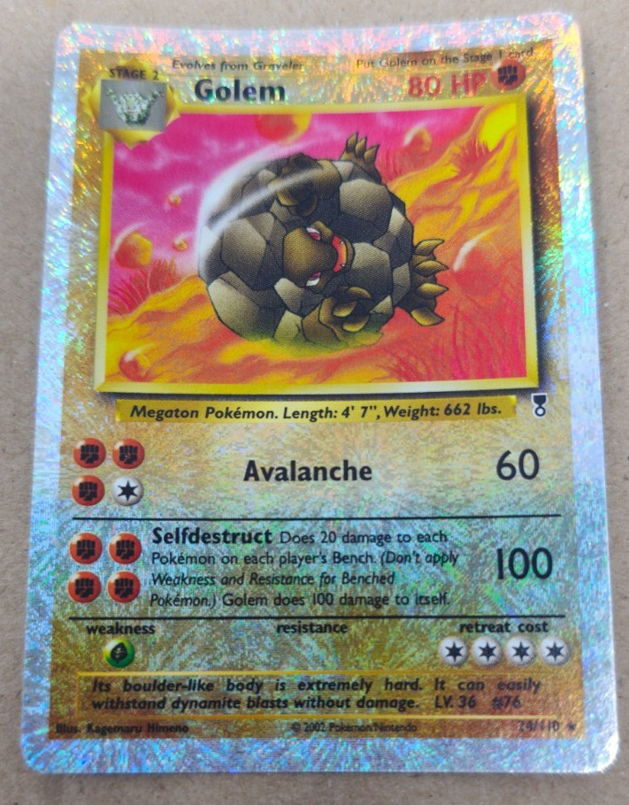 Golem 24/110 Legendary Collection Reverse Holo HP Golem 24/110 Legendary Collection Reverse Holo HP