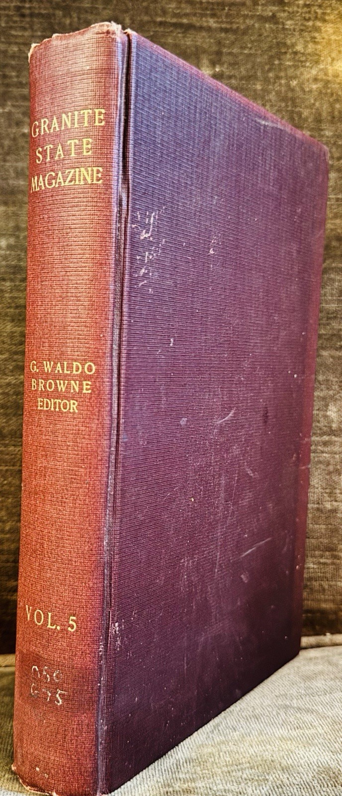 1908 New Hampshire Granite State Magazine Bound Volume V  Illustrated