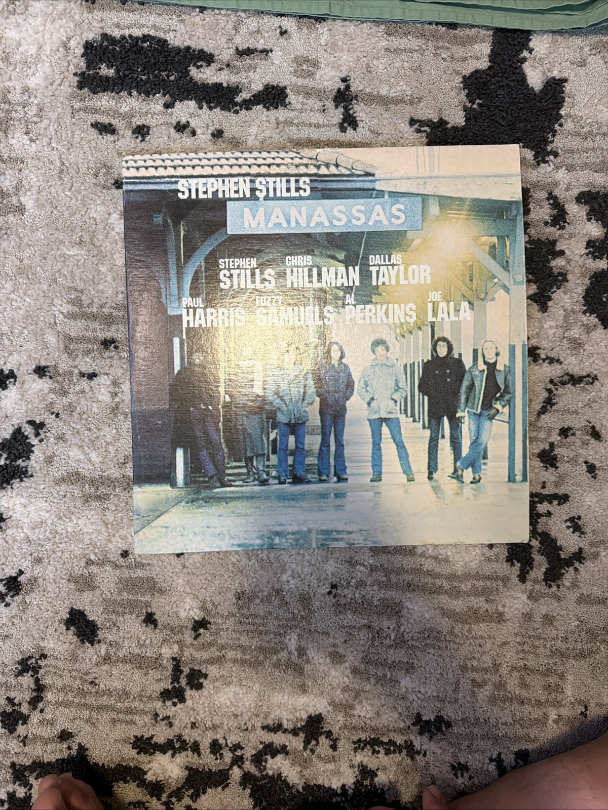 Stephen Stills Manassas 1972 1St Press Poster With Lyrics VG+/VG