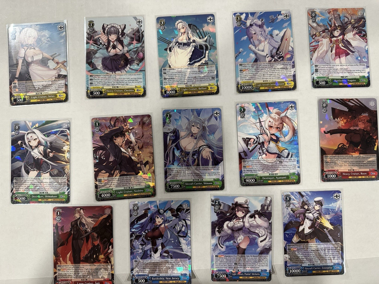 2025 Weiss Schwarz Azur Lane 2 Complete Set C/U/CR/R/RR English