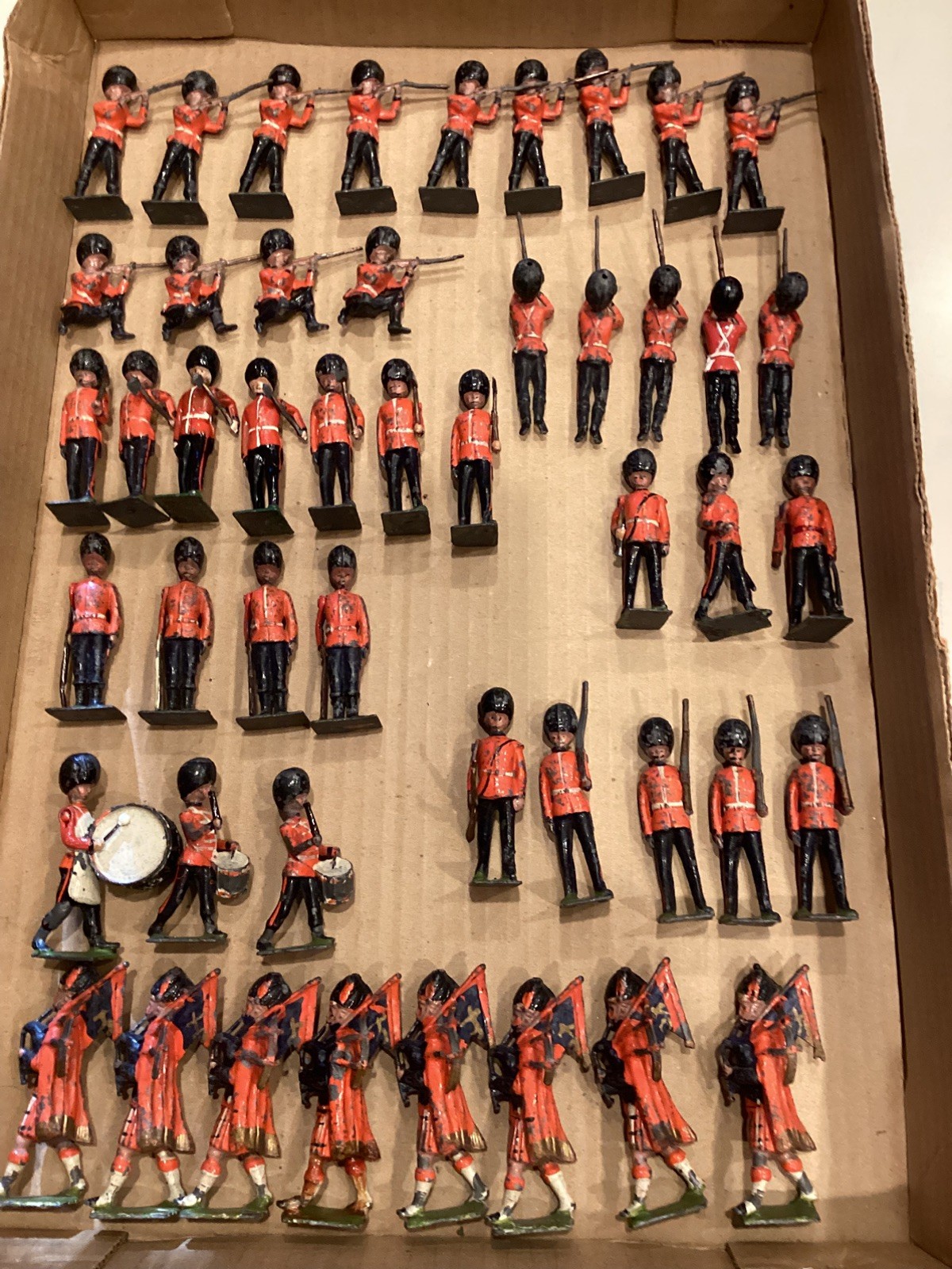 Vintage Britains Partial Display Set #130 Scott’s Guard circa 1920