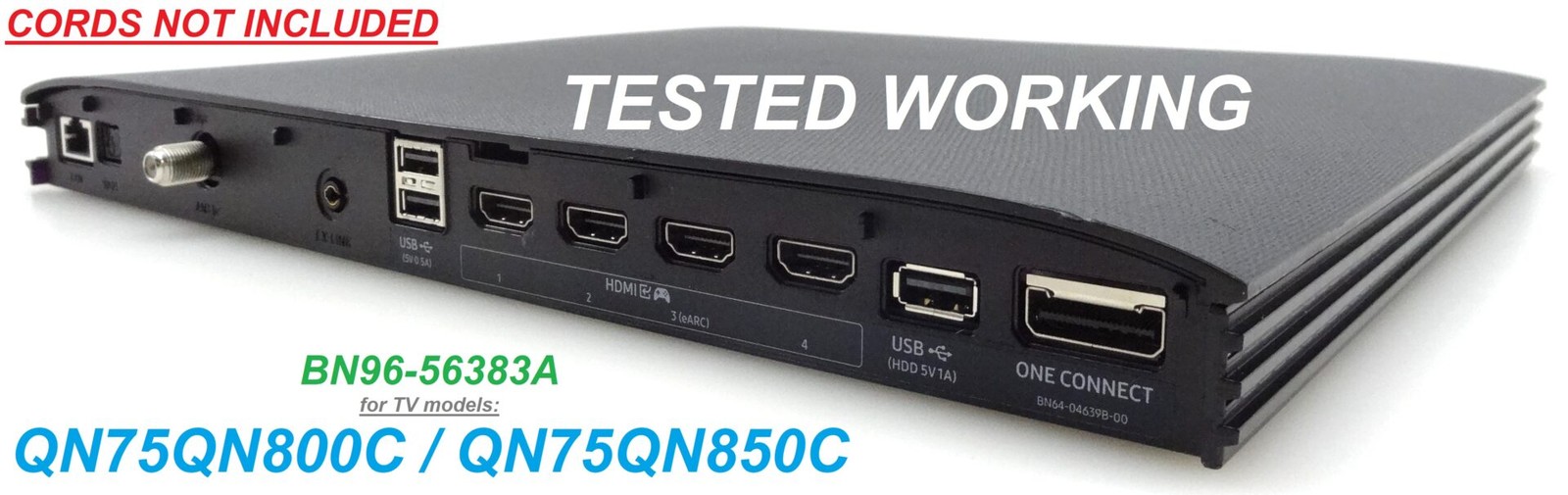 Samsung QN75QN800C/QN850C One Connect BN96-56383A | NO CORDS | TESTED WORKING