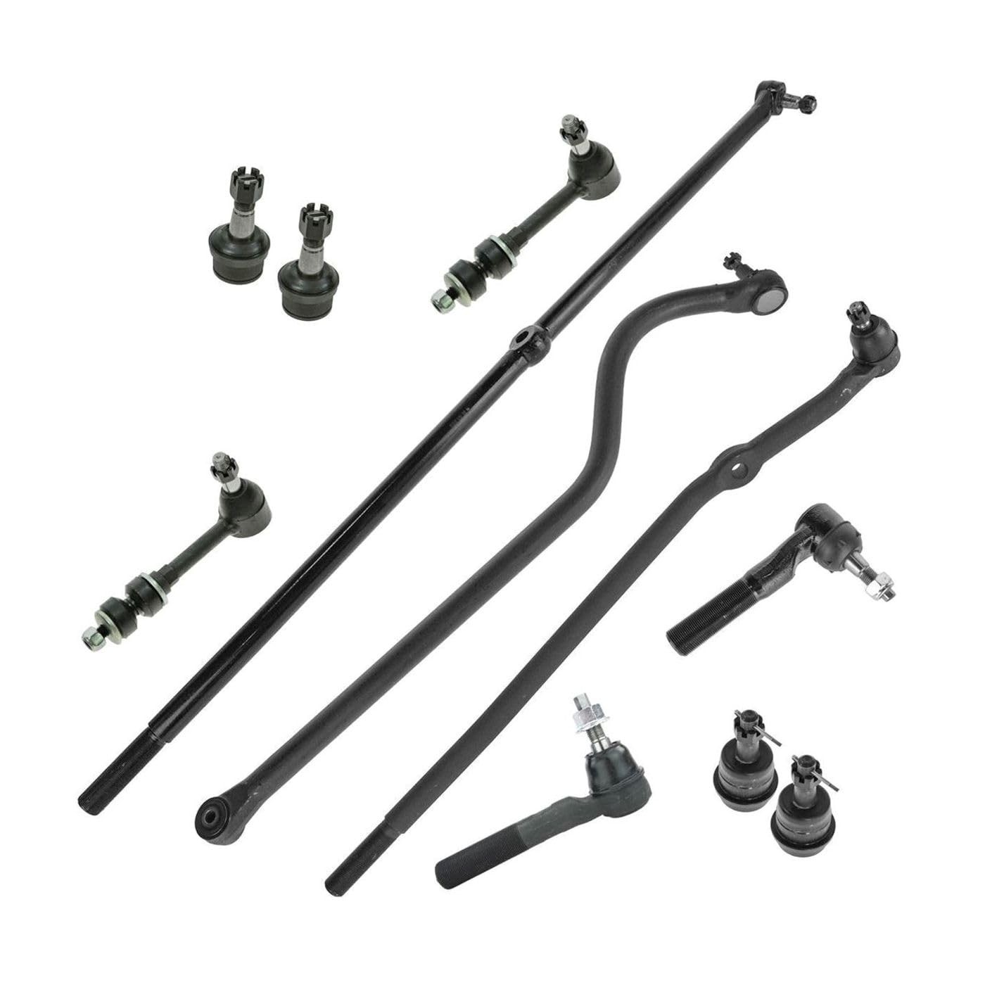 11pc Ball Joint Tie Rod End Track Sway Bar Left Dodge Ram 1500 00-01 4WD Sealed