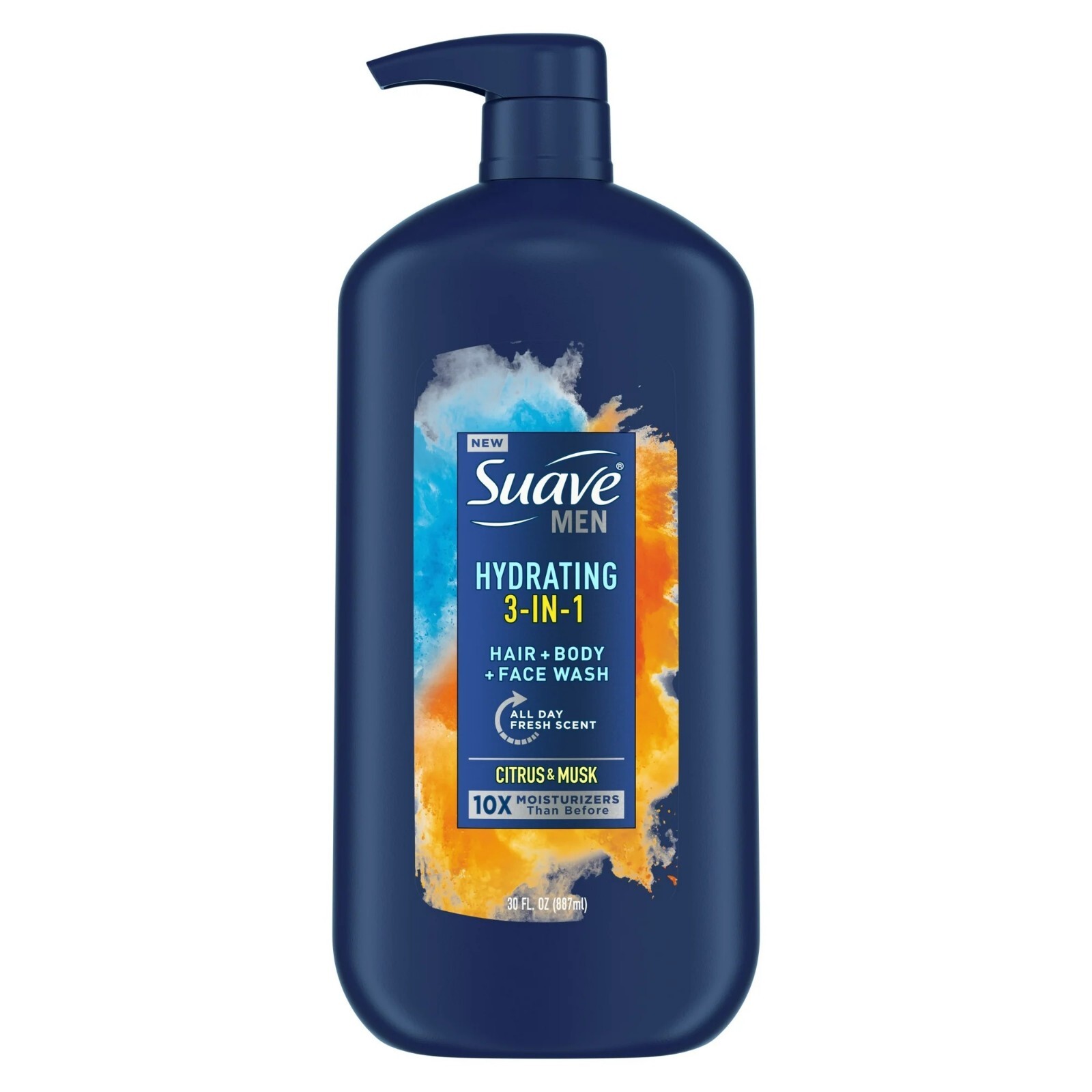 Suave Men 3 in 1 Mens Body Wash, Hair, Face and Body Wash, Hydrating, Citrus & M Suave Men 3 in 1 Mens Body Wash, Hair, Face and Body Wash, Hydrating, Citrus & M