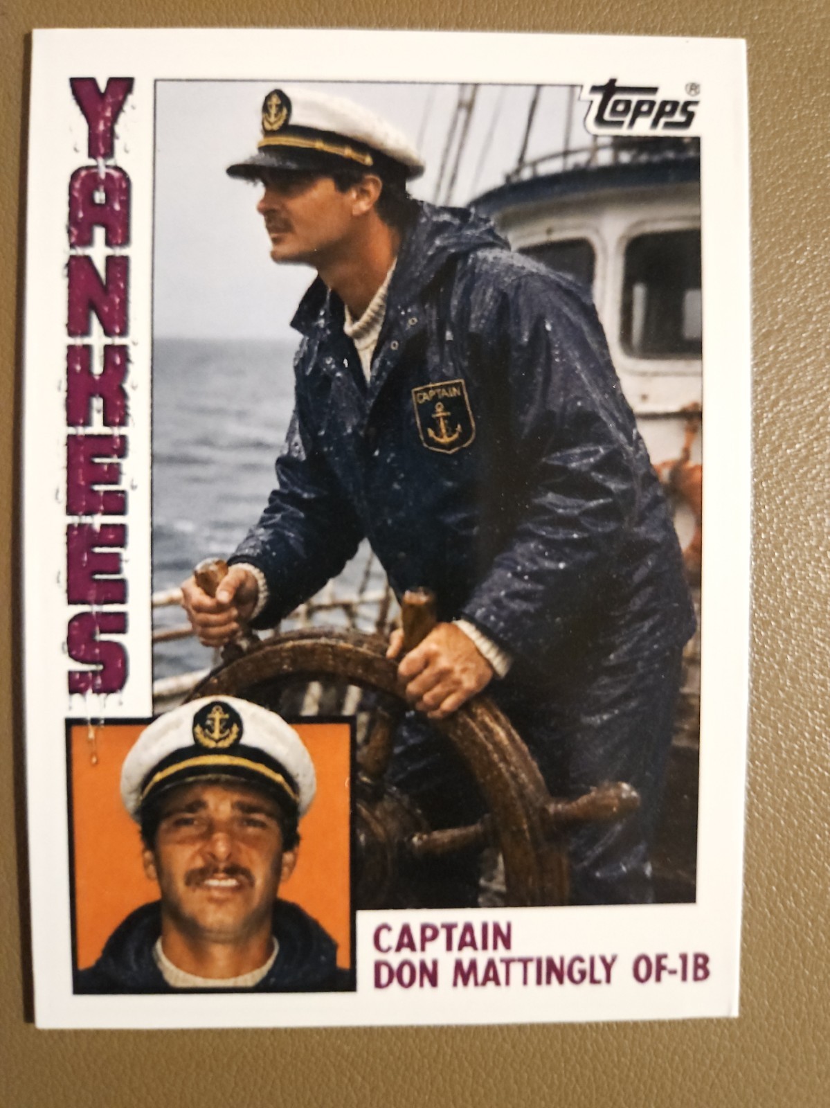 Don Mattingly Custom Card - Captain Don Mattingly Don Mattingly Custom Card - Captain Don Mattingly