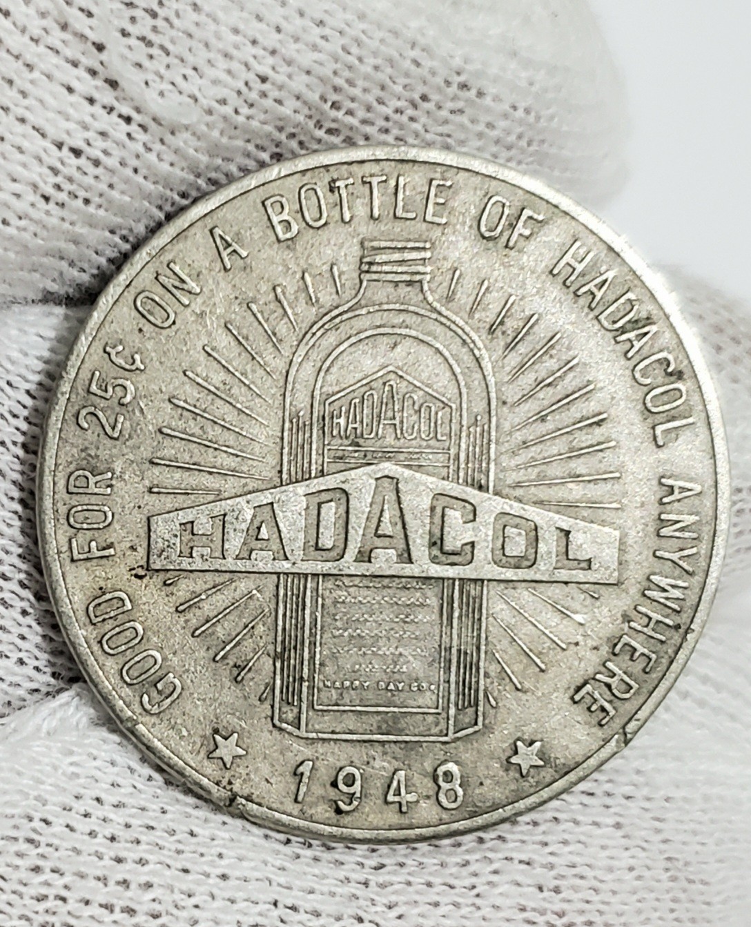 1948 Hadacol Lafayette Louisiana 25 Cents Trade Token