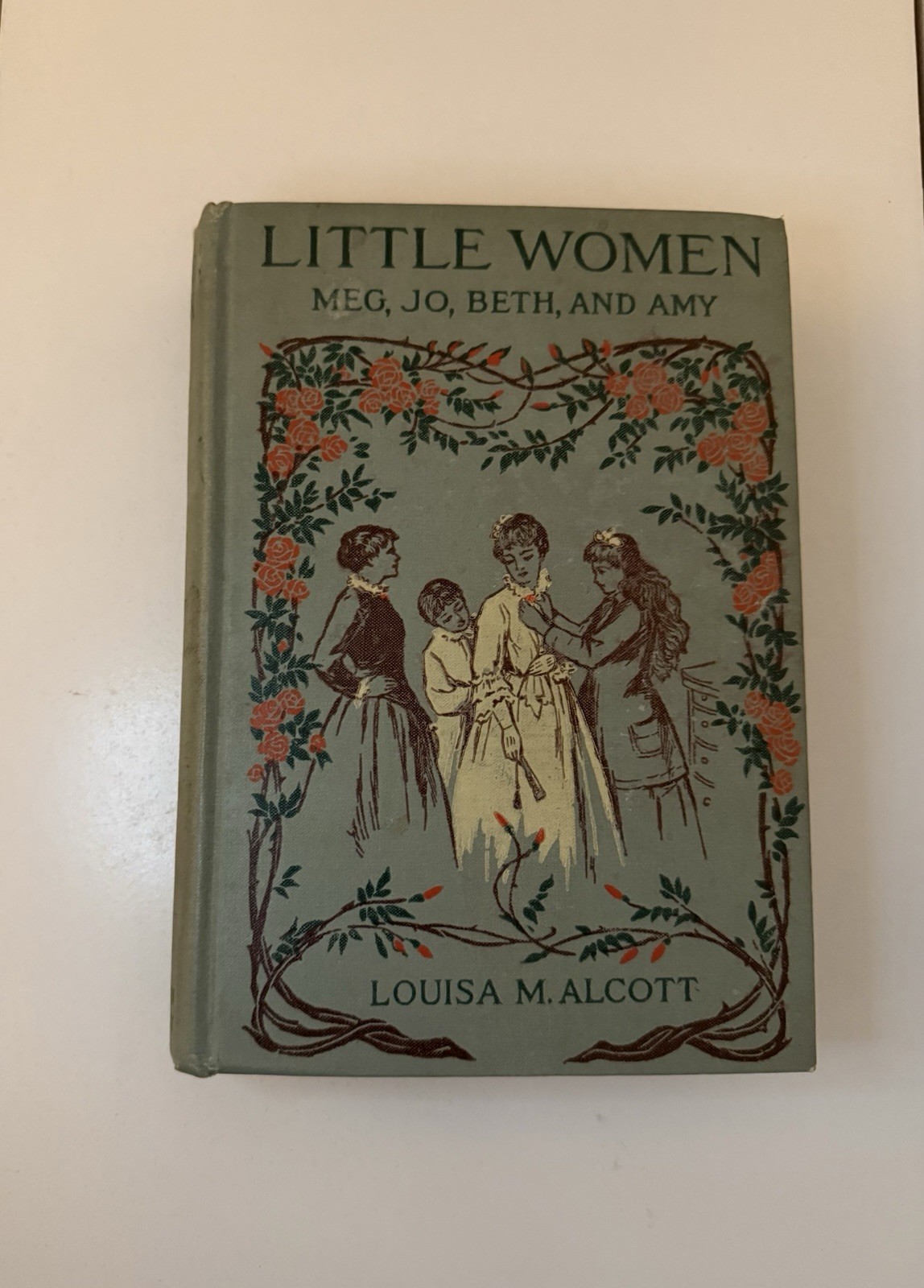 Rare ILLUSTRATED 1896 LITTLE WOMEN Louisa May Alcott Victorian Antique Book NMT