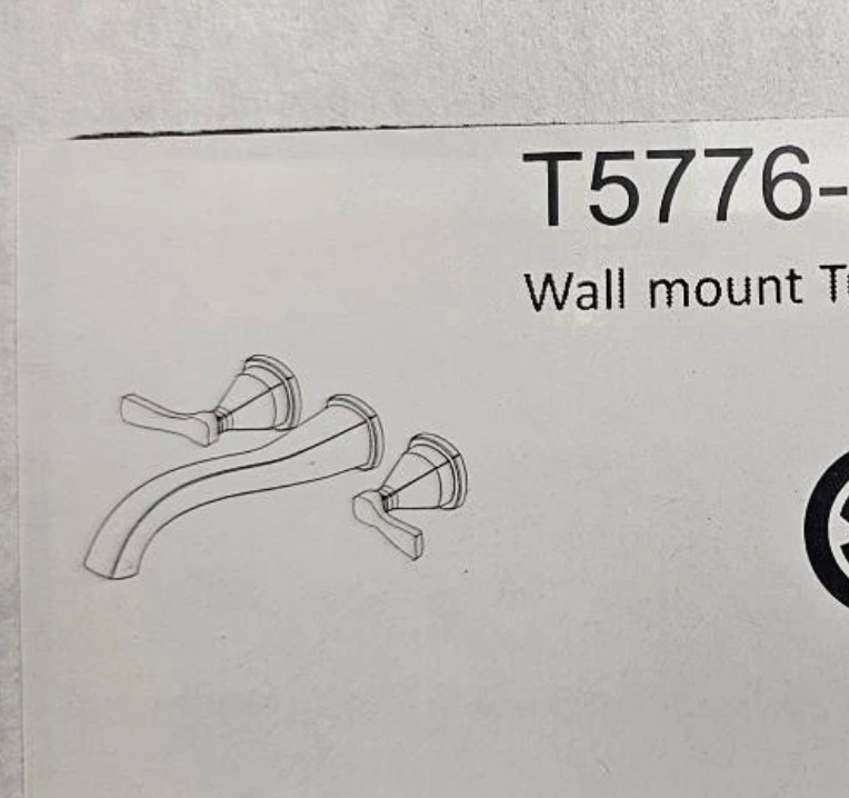 Delta Stryke T5776-CZ-PR-WL Wall Mounted Spa Tub Filler Faucet Champagne Bronze Delta Stryke T5776-CZ-PR-WL Wall Mounted Spa Tub Filler Faucet Champagne Bronze