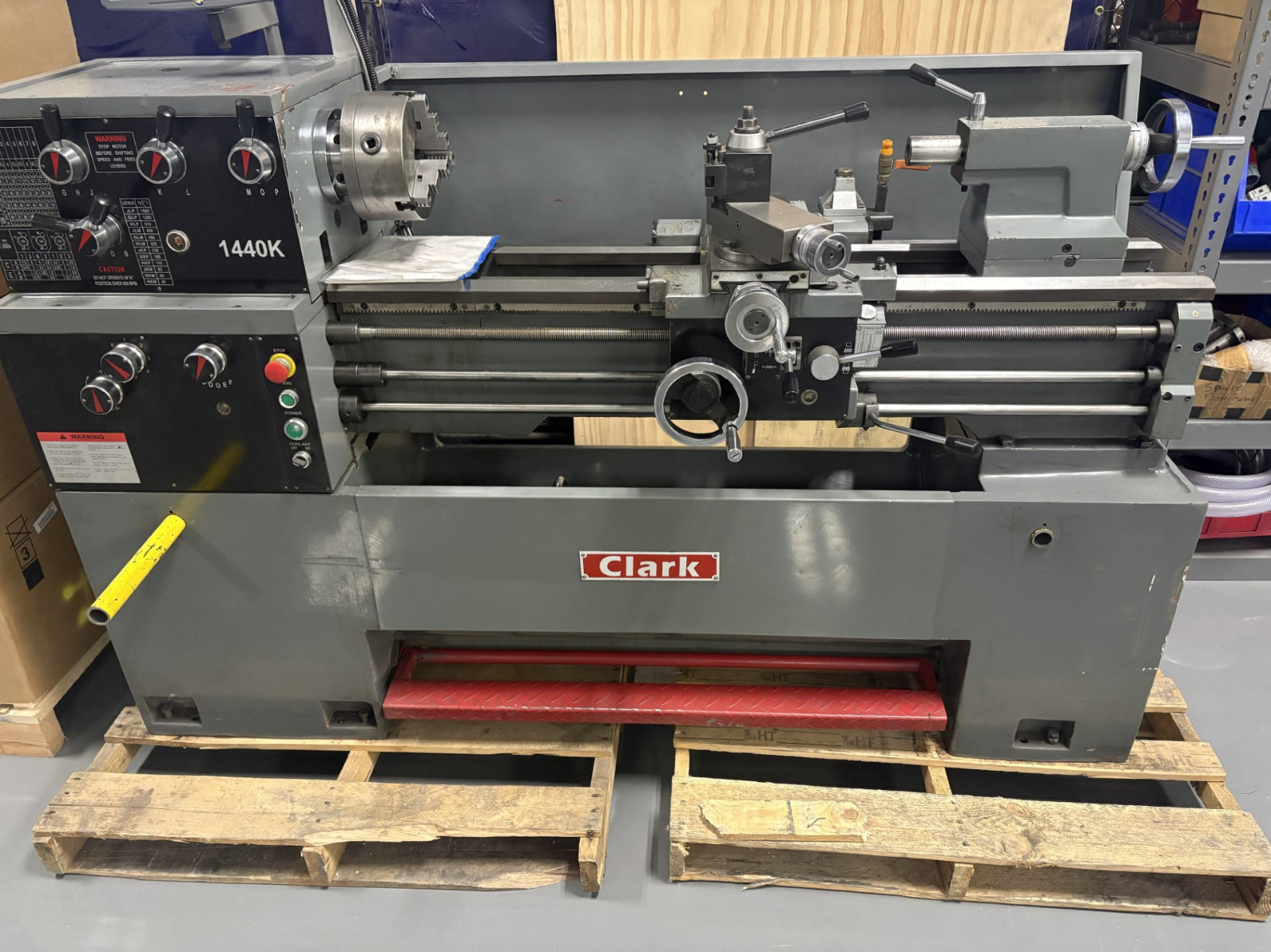 2015 Clark GH-1440K manual lathe with DRO