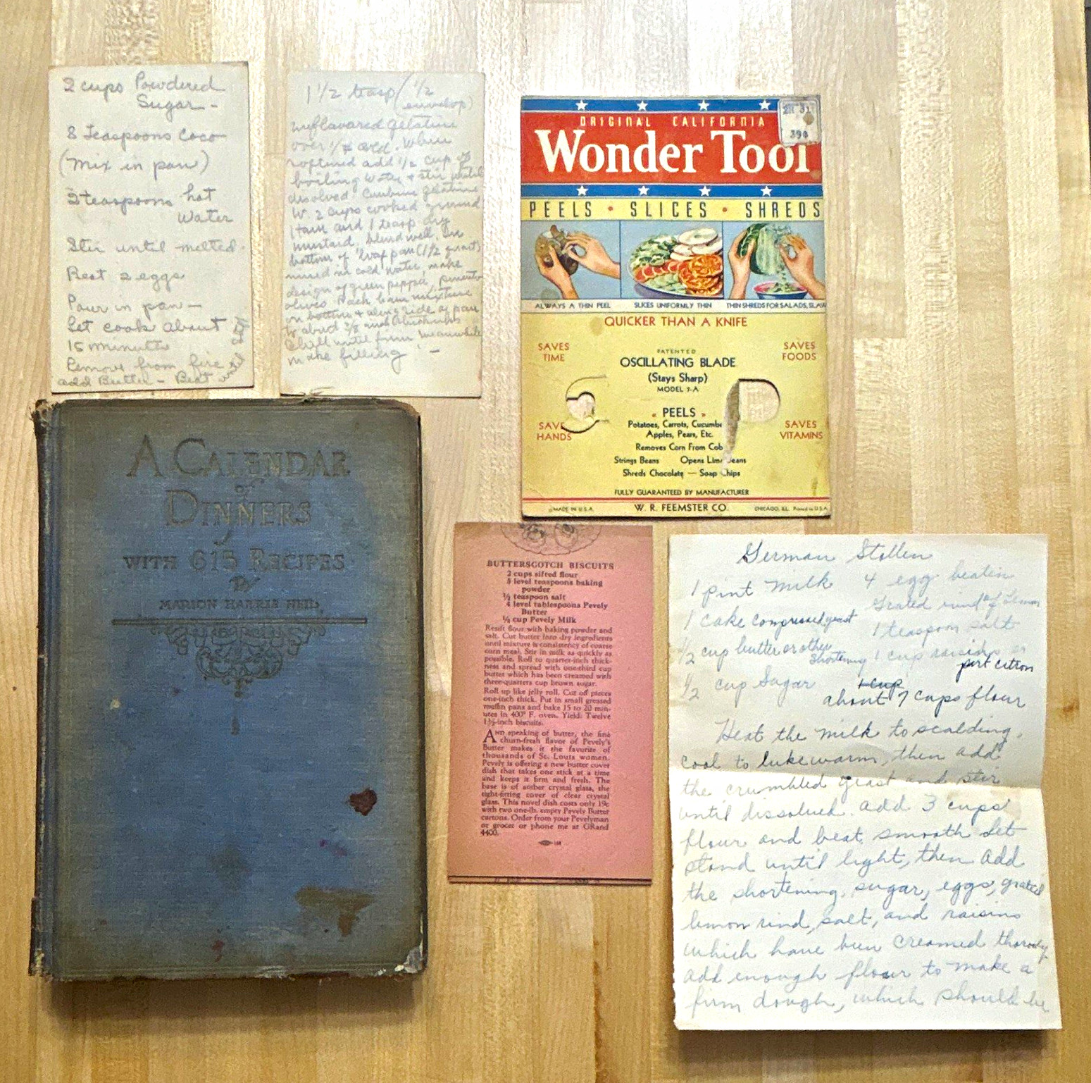 Antique 1921 CRISCO Cookbook A Calendar of Dinners 18th Ed + Vintage Ephemera