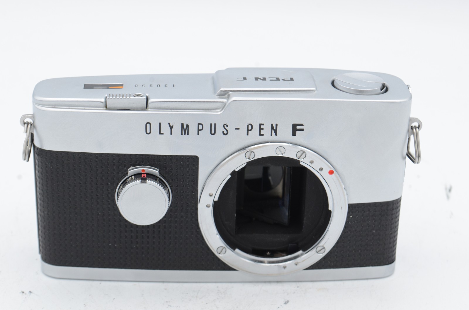 Olympus PEN F (Microscopic) 35mm Half Frame Camera Body, Chrome
