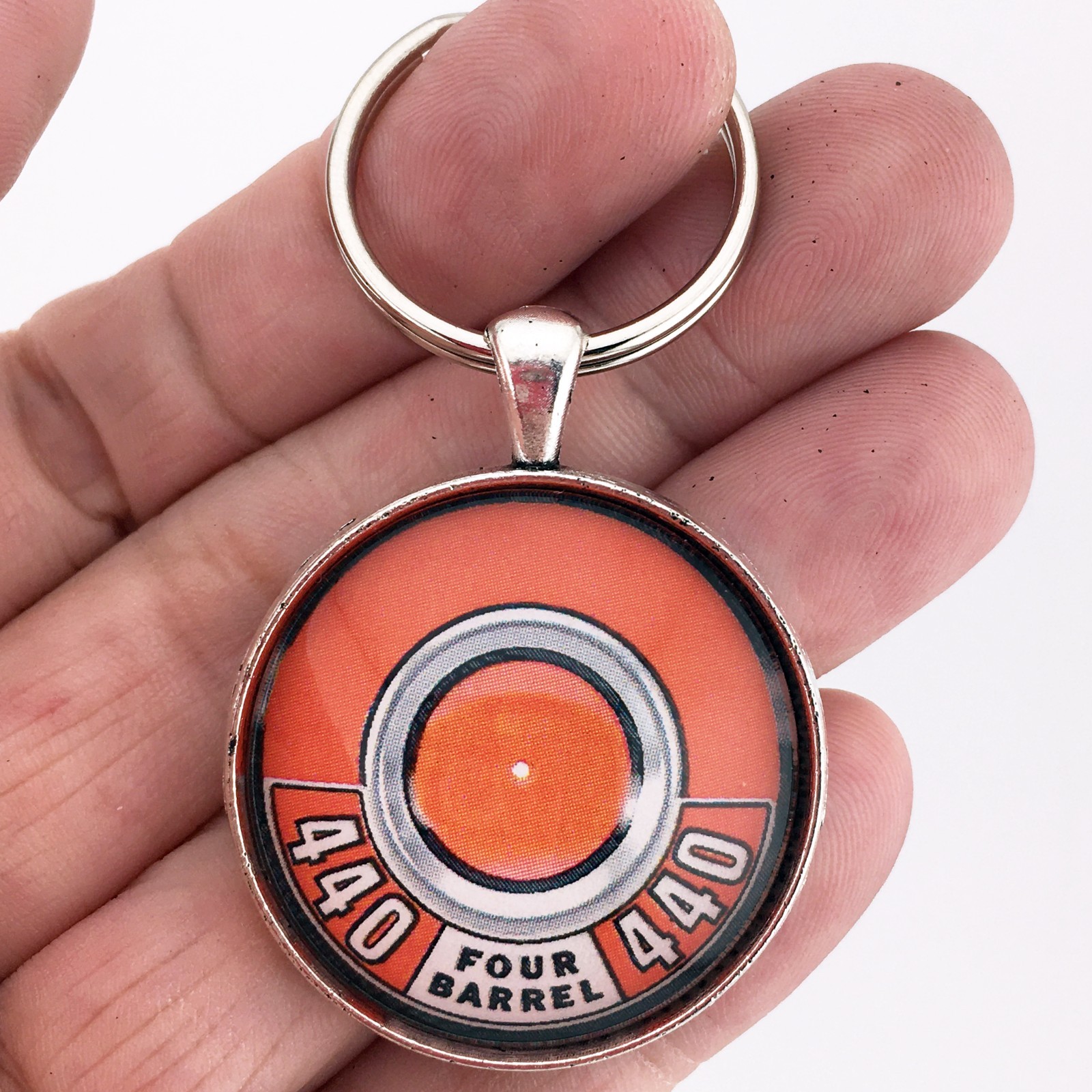Vintage Mopar Dodge 440 Barrel Air Cleaner Decal Orange 1.2\