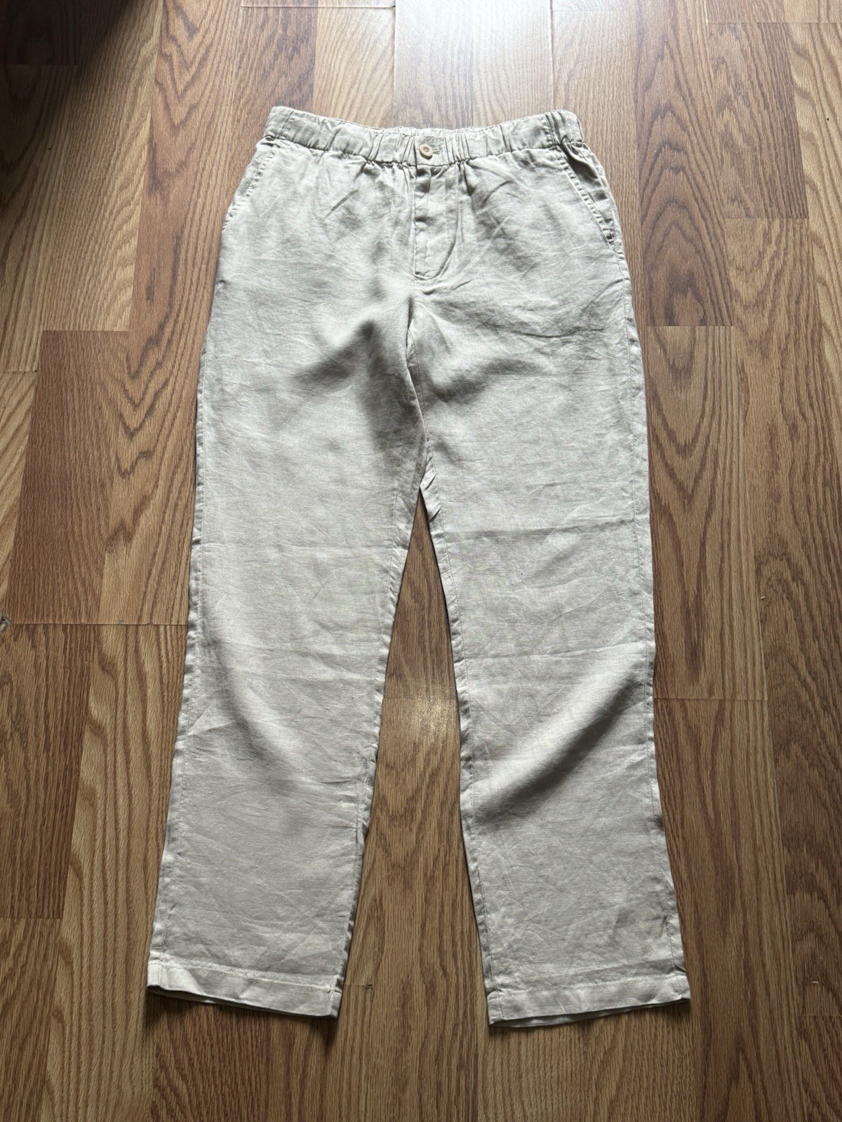 Quince Man Tapered Ankle Pants 100% European Linen, Size S NEW Quince Man Tapered Ankle Pants 100% European Linen, Size S NEW