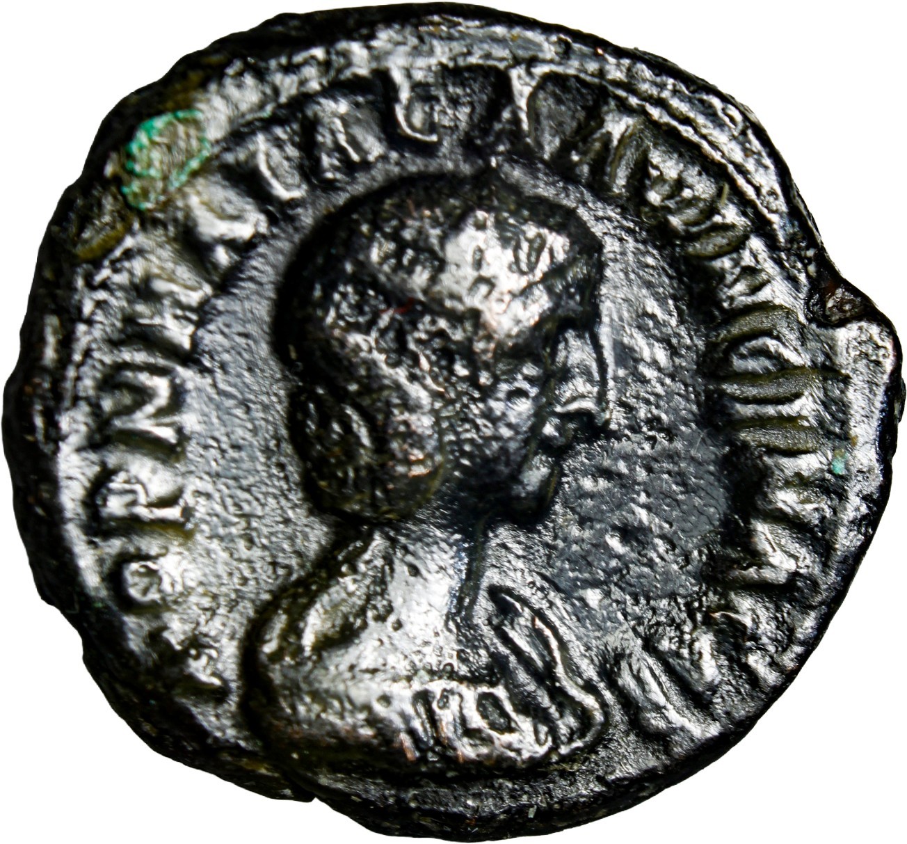 VERY RARE Date Arrangement EGYPT, Alexandria. Salonina. Augusta, AD 254 Eagle