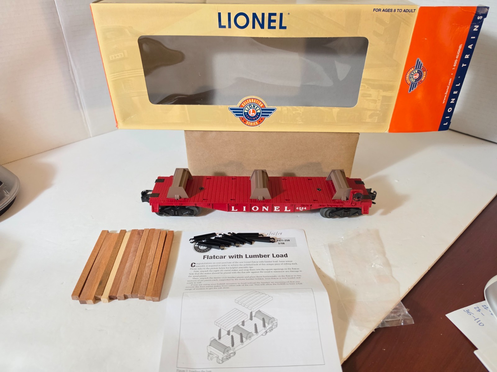 Vintage 2004 Lionel 6-39471 Lumber Car # 6264 Celebration Series Complete New Vintage 2004 Lionel 6-39471 Lumber Car # 6264 Celebration Series Complete New