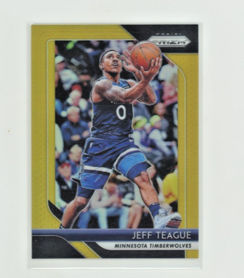 2018-19 Panini Prizm #83 Jeff Teague Gold 04/10 Minnesota Timberwolves SSP 2018-19 Panini Prizm #83 Jeff Teague Gold 04/10 Minnesota Timberwolves SSP
