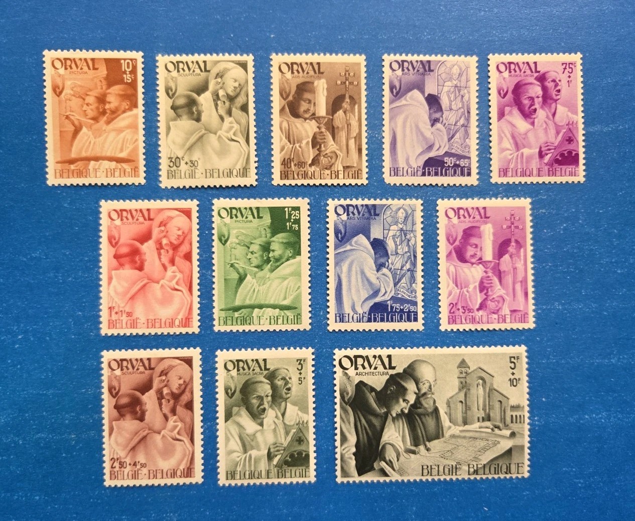 Belgium Stamps, Scott B281-B292 Complete Set MLH Belgium Stamps, Scott B281-B292 Complete Set MLH