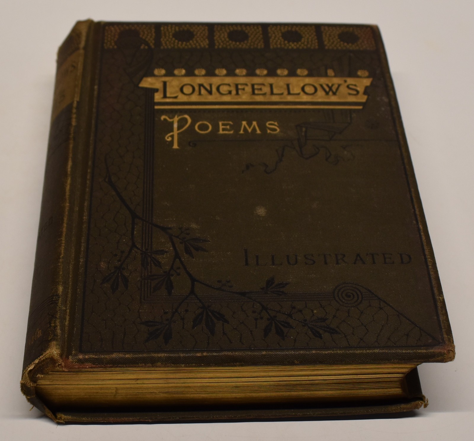 1884 LONGFELLOW\'S POEMS illustrated ANTIQUE HARDCOVER BOOK classic 1884 LONGFELLOW\'S POEMS illustrated ANTIQUE HARDCOVER BOOK classic