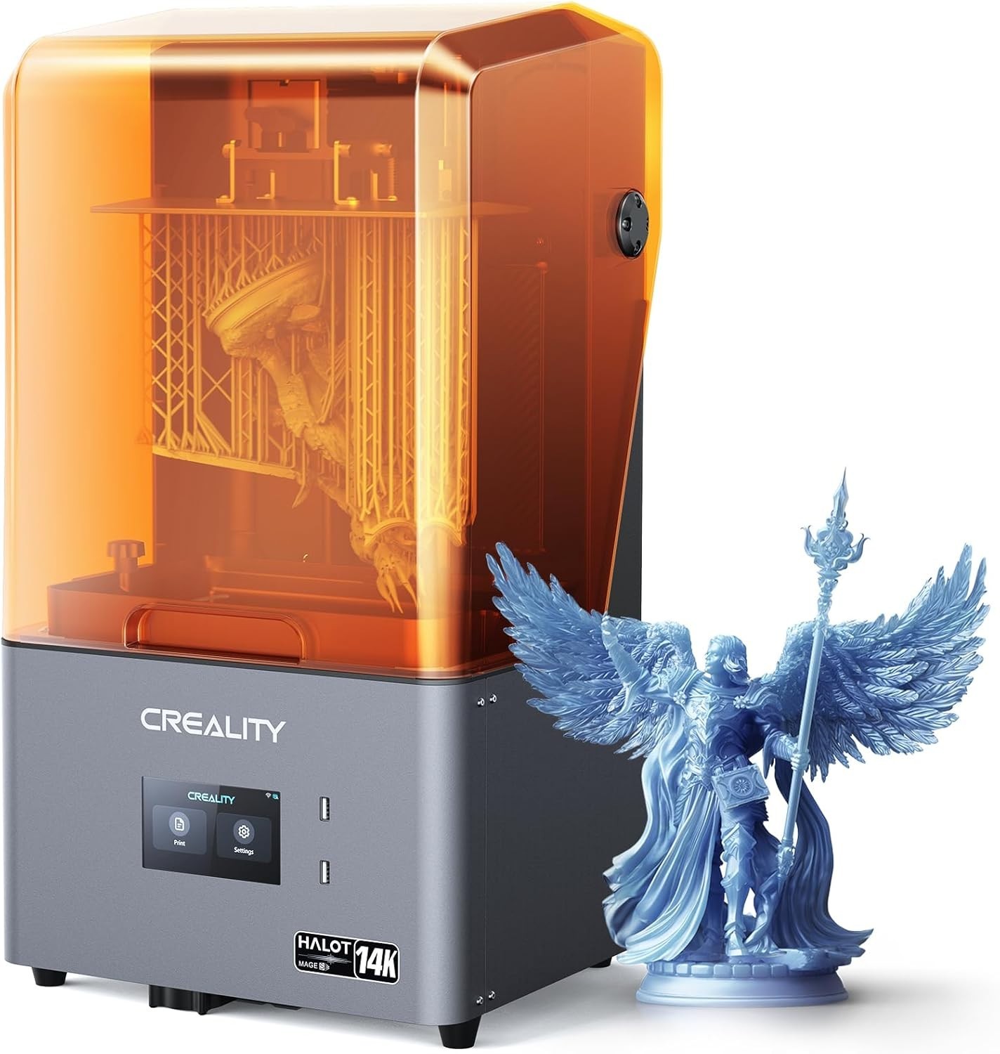 Creality Resin 3D Printer Halot-Mage S 14K Printing Size 8.78x4.96x9.06 inches Creality Resin 3D Printer Halot-Mage S 14K Printing Size 8.78x4.96x9.06 inches