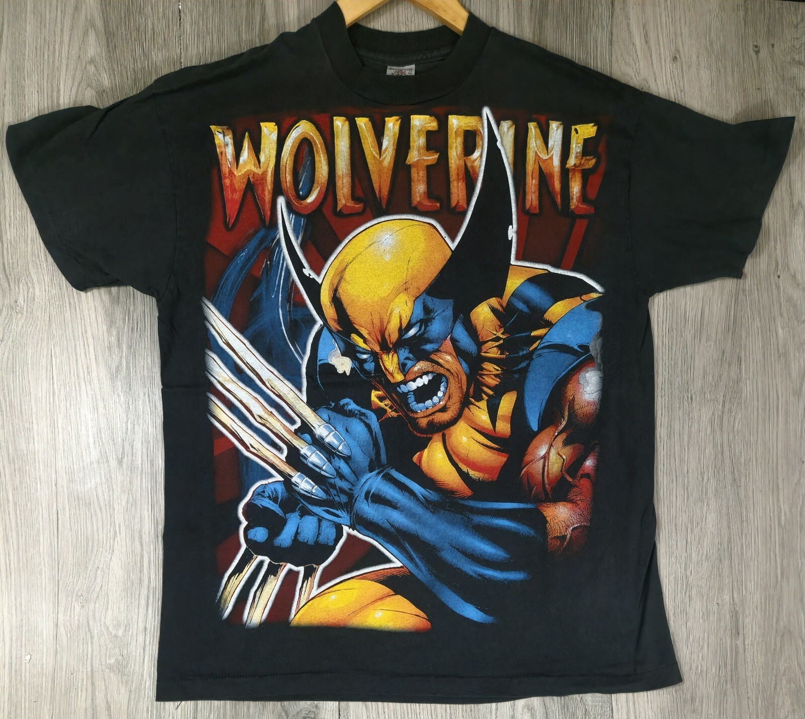 Vintage 90s Wolverine X-Men Marvel Resurreccion Mexican Bootleg Tee XL