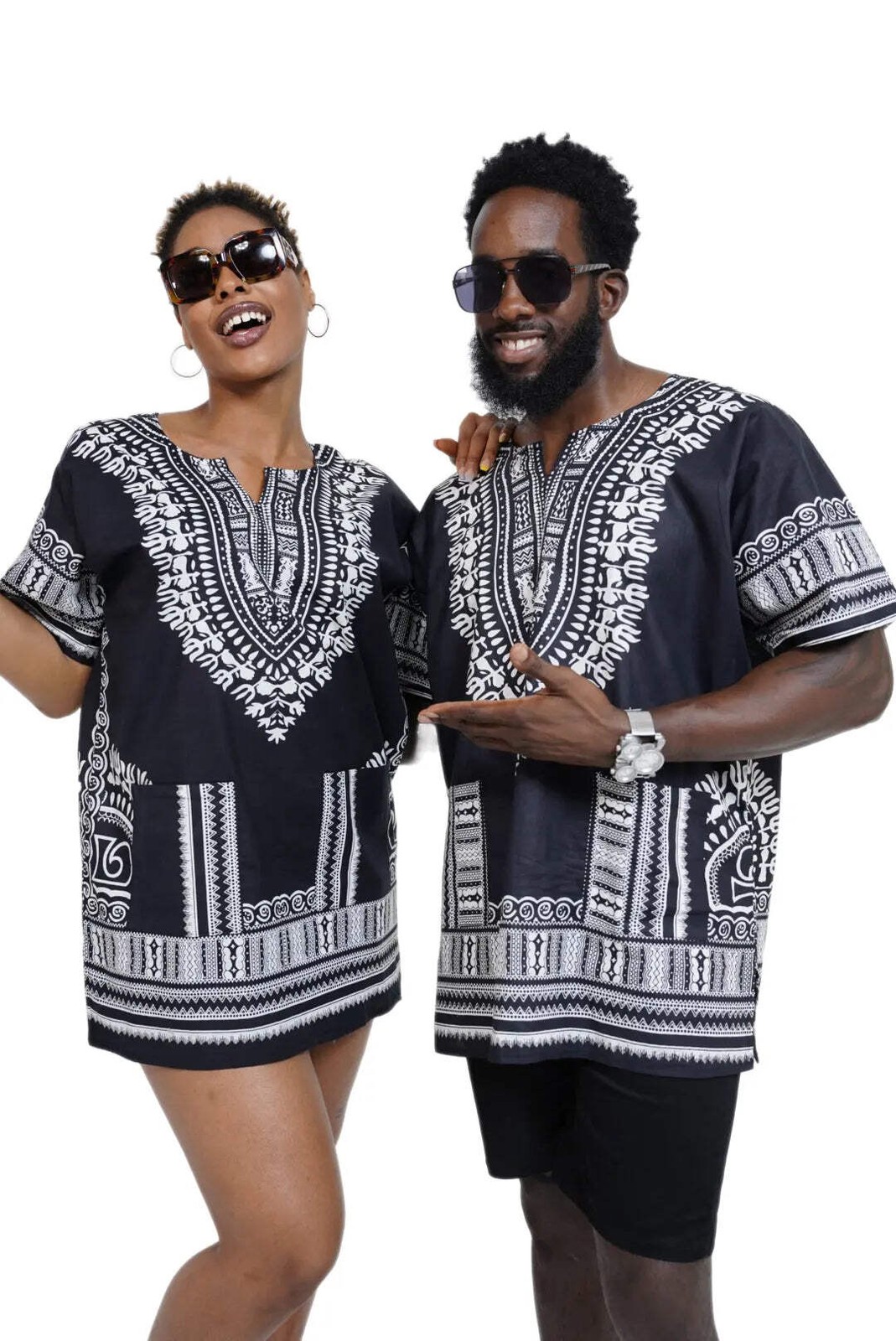 Dupsie's African Print Unisex Dashiki Shirt Suitable for Festivals, Concerts, Cr