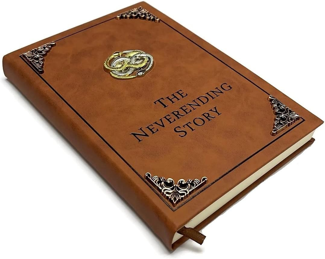 The Neverending Story Book Auryn Bastian Atreyu Replica Novel Brown The Neverending Story Book Auryn Bastian Atreyu Replica Novel Brown