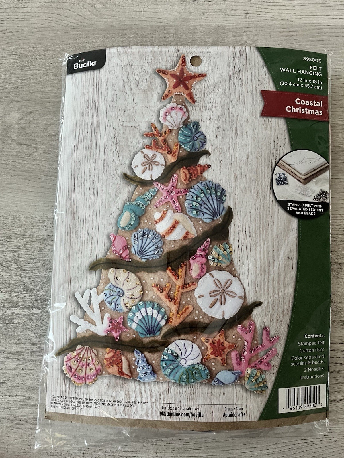 Bucilla® Coastal Christmas Felt Wall Hanging Kit (89500E)