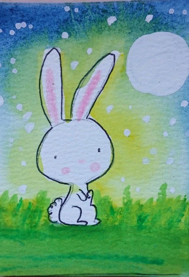 Aceo Original Mixed Media Art Card Aceo Original Mixed Media Art Card