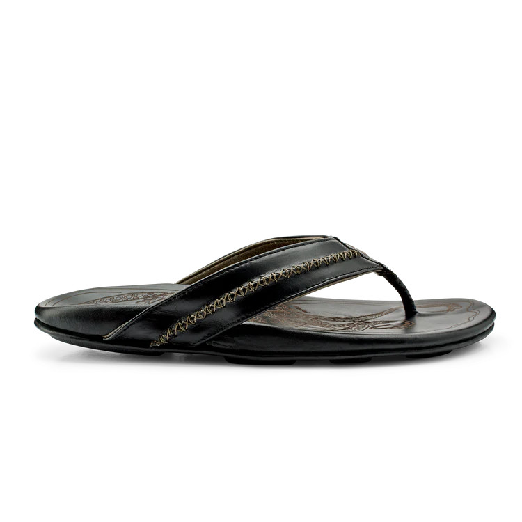OluKai Mea Ola Men's Premium Leather Flip Flop Sandals Beach Casual Shoes OluKai Mea Ola Men's Premium Leather Flip Flop Sandals Beach Casual Shoes