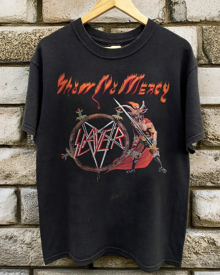 HOT Slayer Show No Mercy Unisex Black T-shirt Size S-5XL
