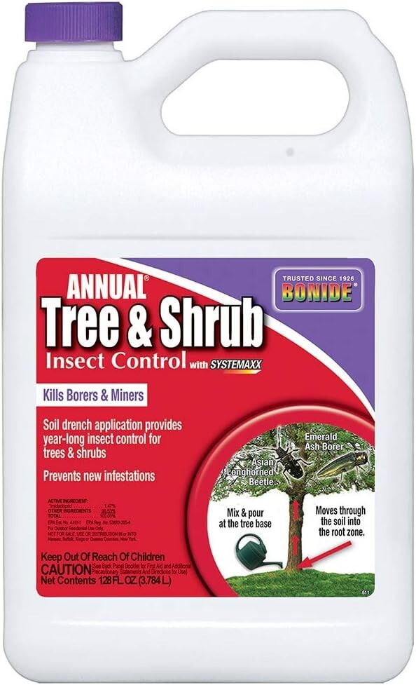 Bonide 611 Annual Tree and Shrub Insect Control, 128 Fl oz(1 Gallon)
