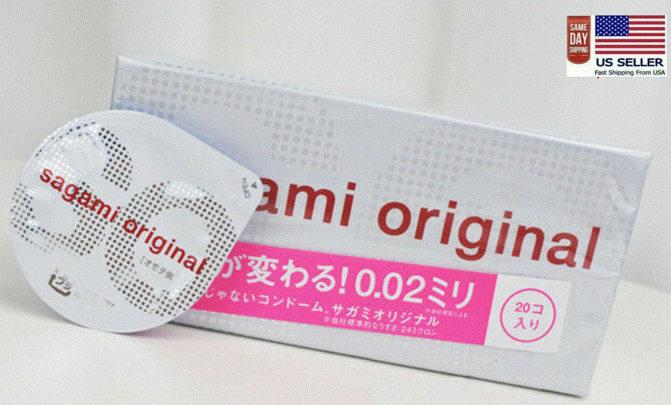 Sagami Original 002 Non-Latex 0.02mm Polyurethane Condoms 20pc Japan US Seller