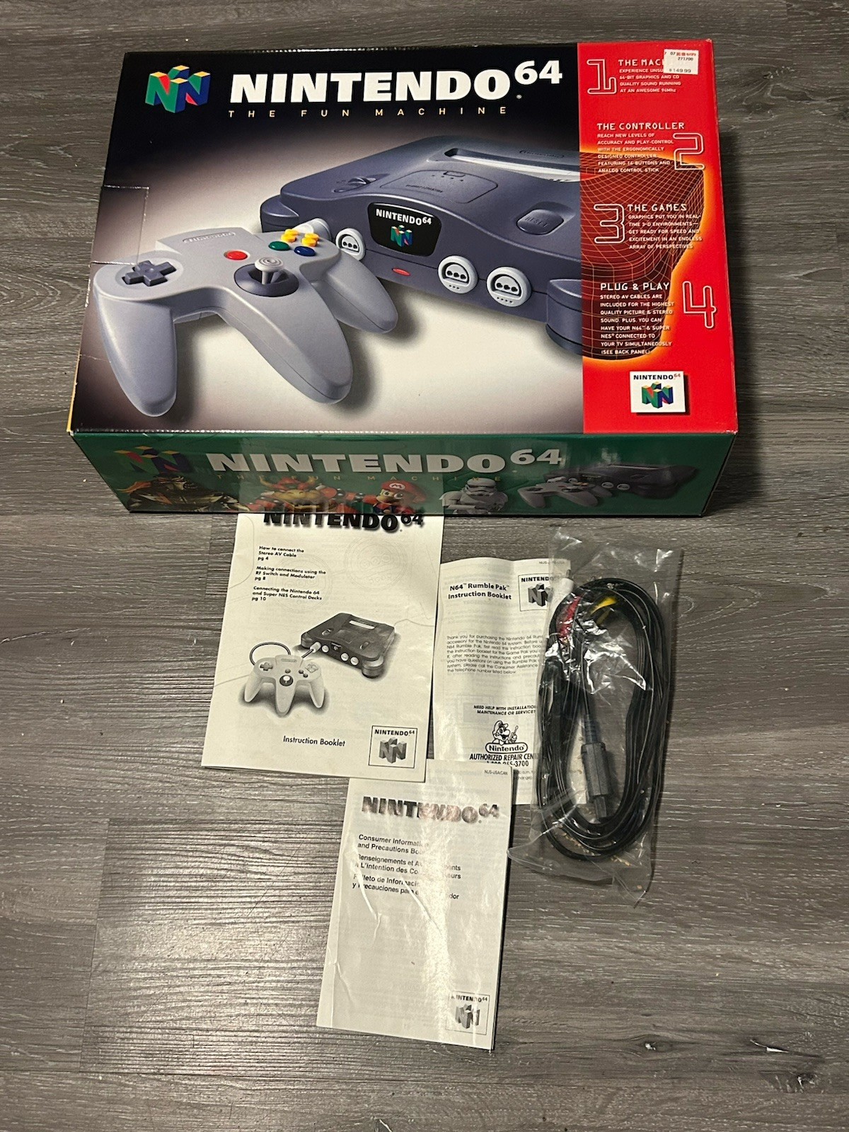 Nintendo 64 Box and Manual Only No Console No Styrofoam one Insert N64 Nintendo 64 Box and Manual Only No Console No Styrofoam one Insert N64