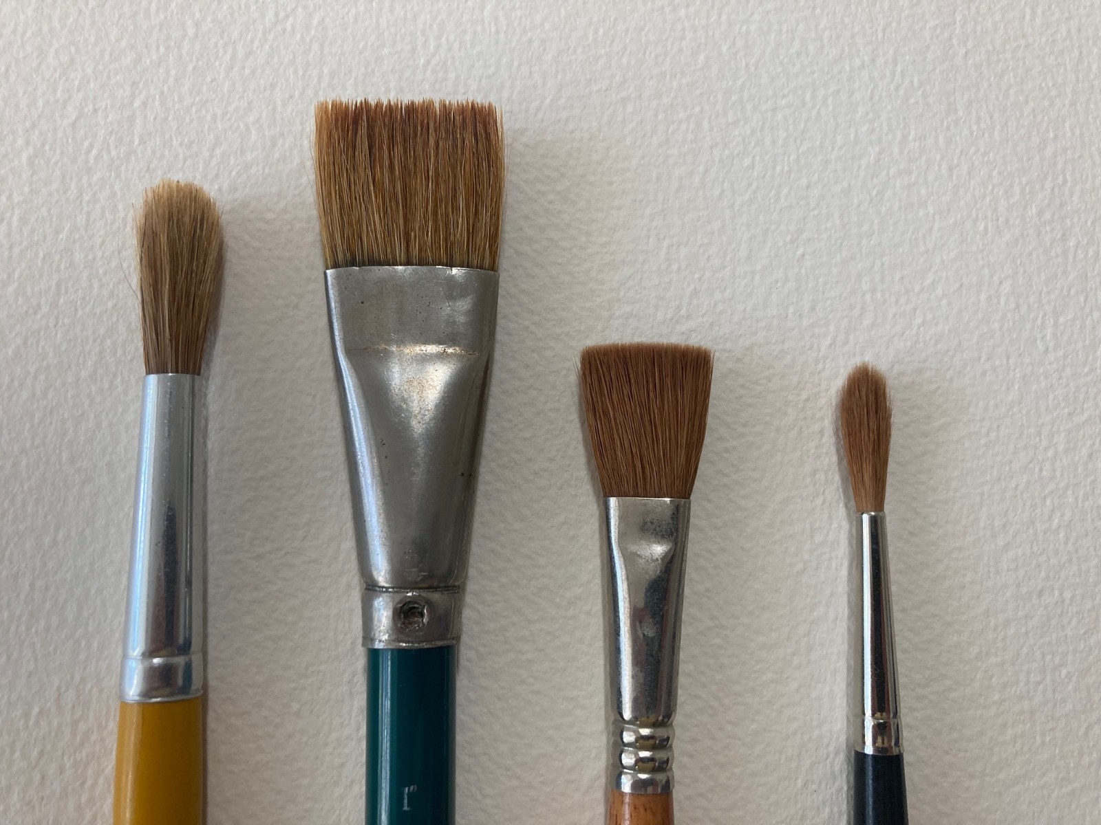 3 VINTAGE GRUMBACHER HIGH QUALITY WATERCOLOR BRUSHES