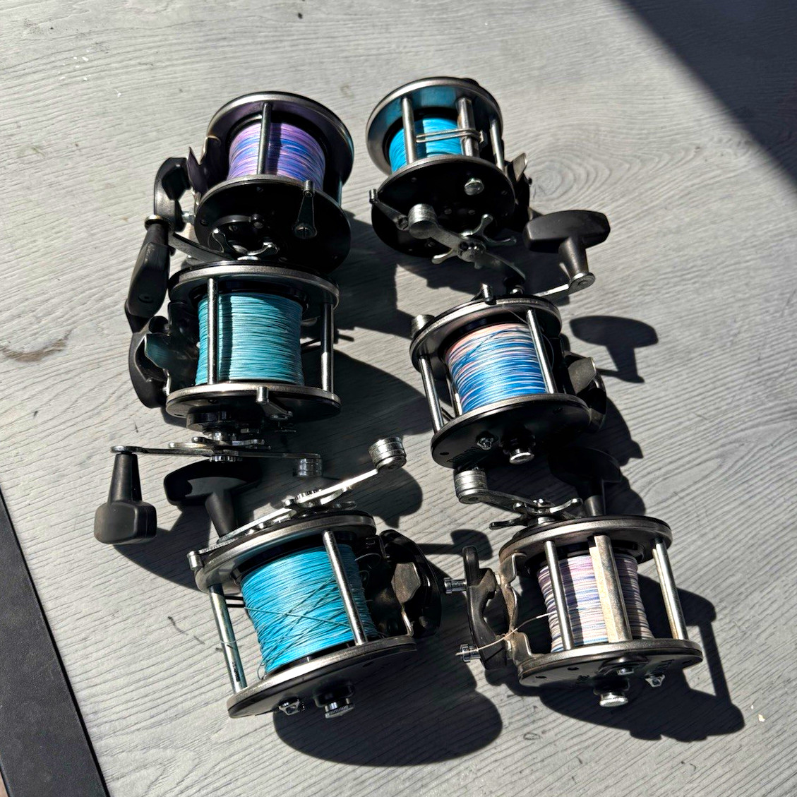 Penn 309 Level Wind Trolling Reels Lot of 6 Right-Hand Star Drag Vintage Penn 309 Level Wind Trolling Reels Lot of 6 Right-Hand Star Drag Vintage