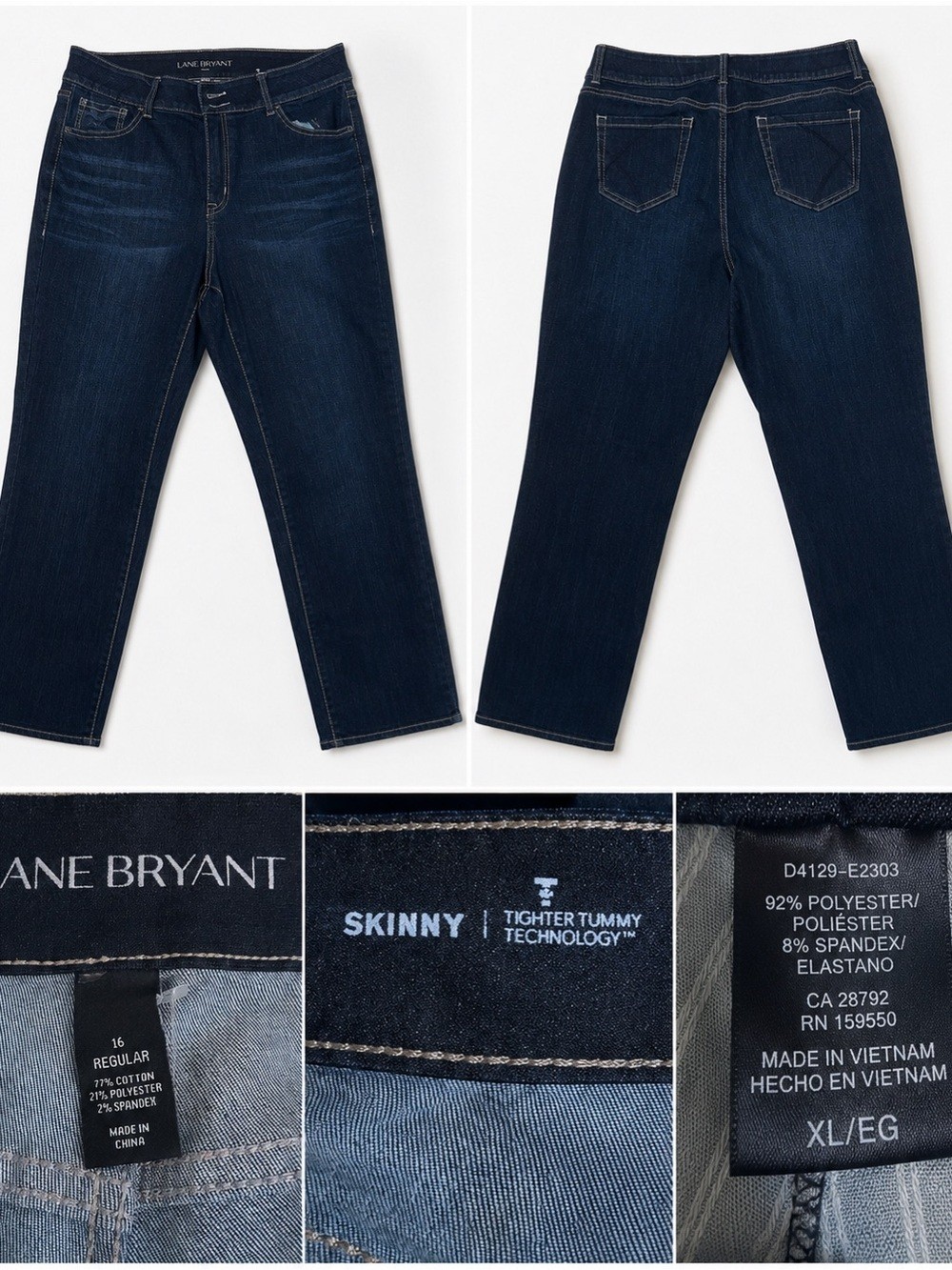 Lane Bryant Dark Indigo Skinny Jeans
