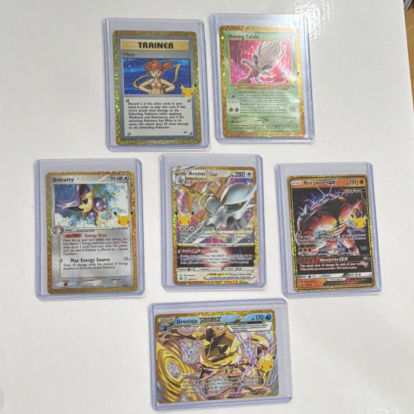 Pokemon 30th Celebration Gold Classic 6 Card Lot PSA 10 Contenders
