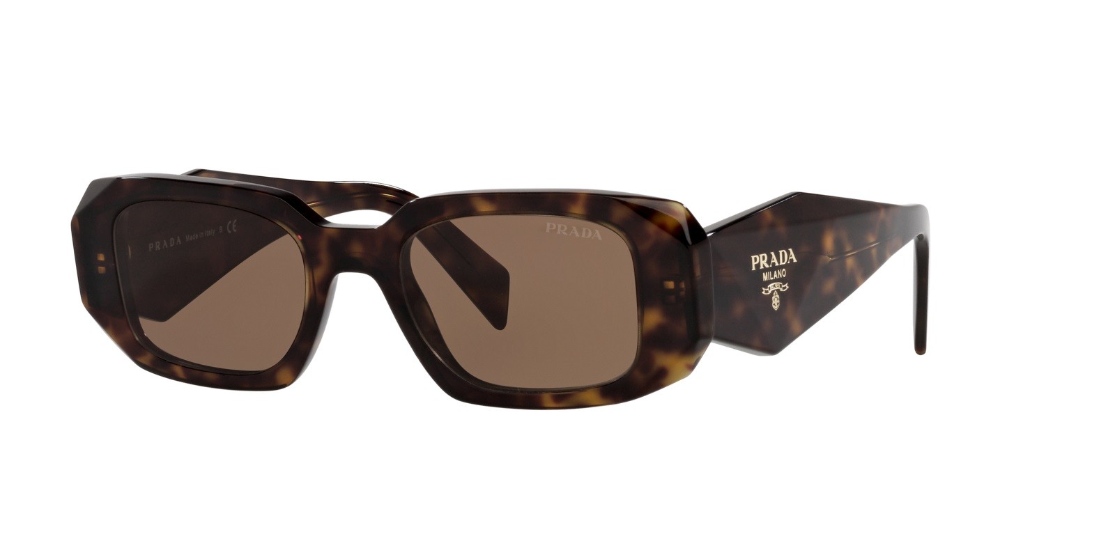 Prada PR17WS 2AU8C1 Sunglasses 49mm Tortoise / Brown Lens