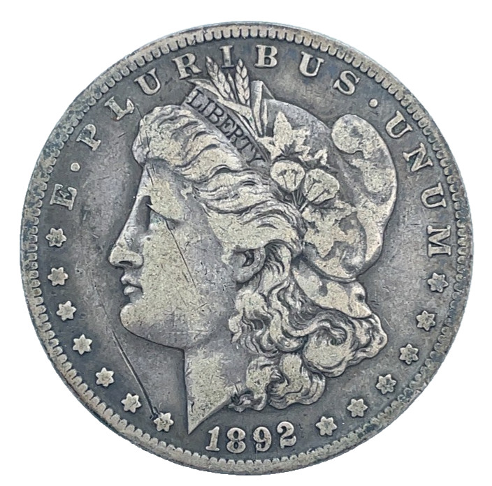 1892-S Morgan Dollar Circulated 90% Silver $1 U.S Coin # 3064 Key Date