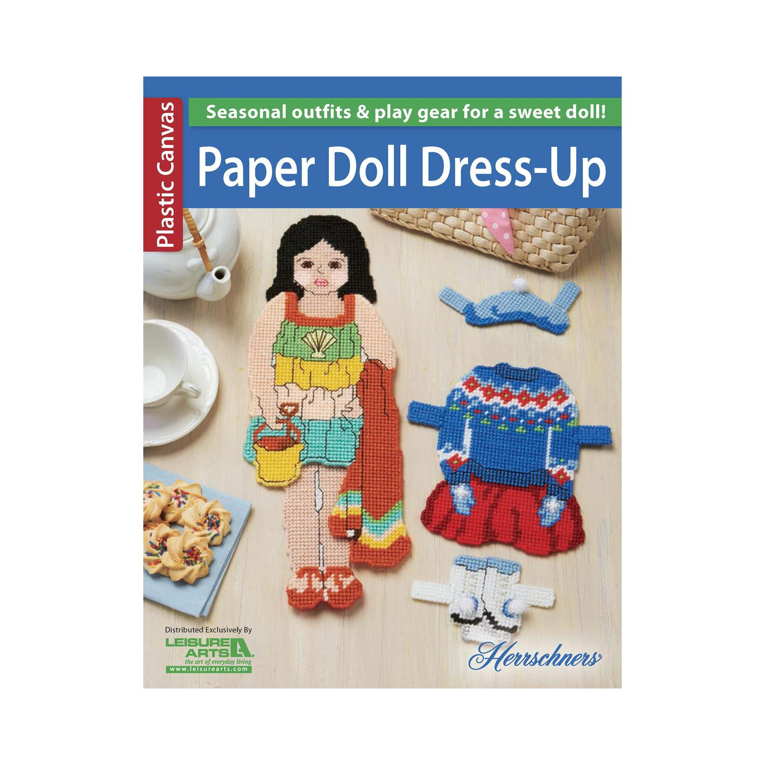 Leisure Arts Plastic Canvas Paper Doll Dress Up Bk