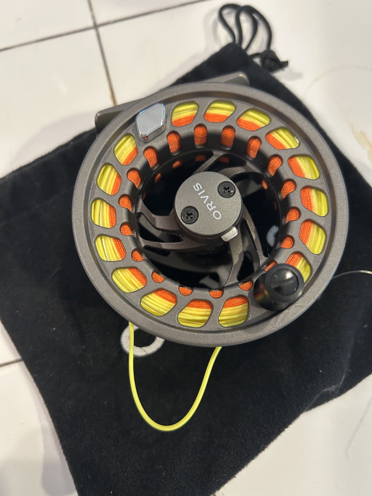 Never Used New Orvis Clearwater II Arbor Fly Reel Charcoal with Line WF 6 F Never Used New Orvis Clearwater II Arbor Fly Reel Charcoal with Line WF 6 F