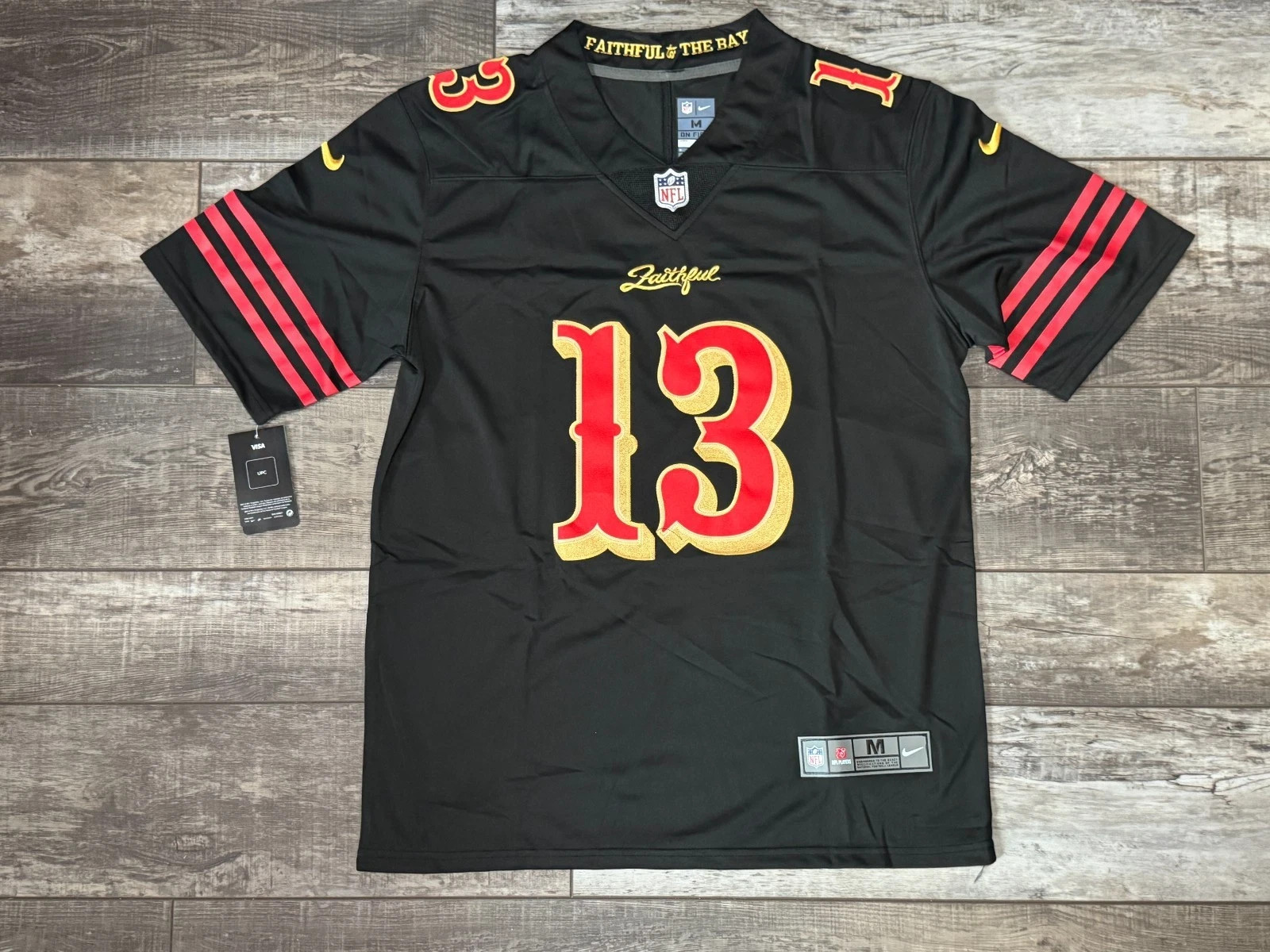 San Francisco 49ers Brock Purdy #13 Black Home Jersey Men's Size S-3XL NWT