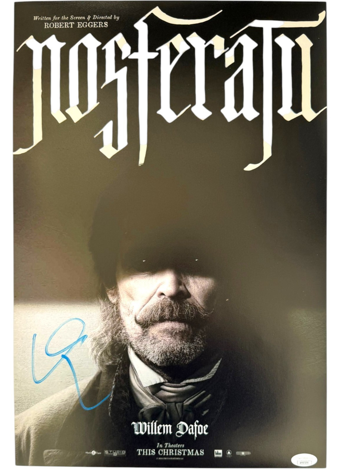 WILLEM DAFOE SIGNED NOSFERATU 12X18 MOVIE POSTER PHOTO AUTOGRAPH JSA COA WILLEM DAFOE SIGNED NOSFERATU 12X18 MOVIE POSTER PHOTO AUTOGRAPH JSA COA