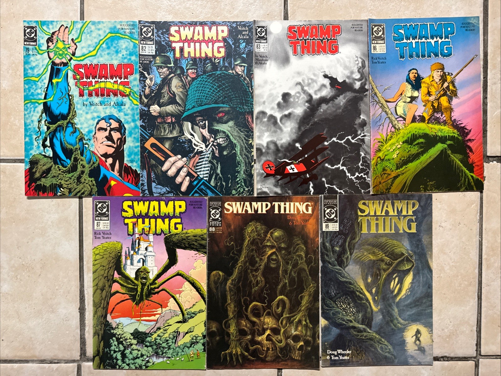 Swamp Thing 79 82 83 86 87 88 89 Veitch & Wheeler DC Comics 1989