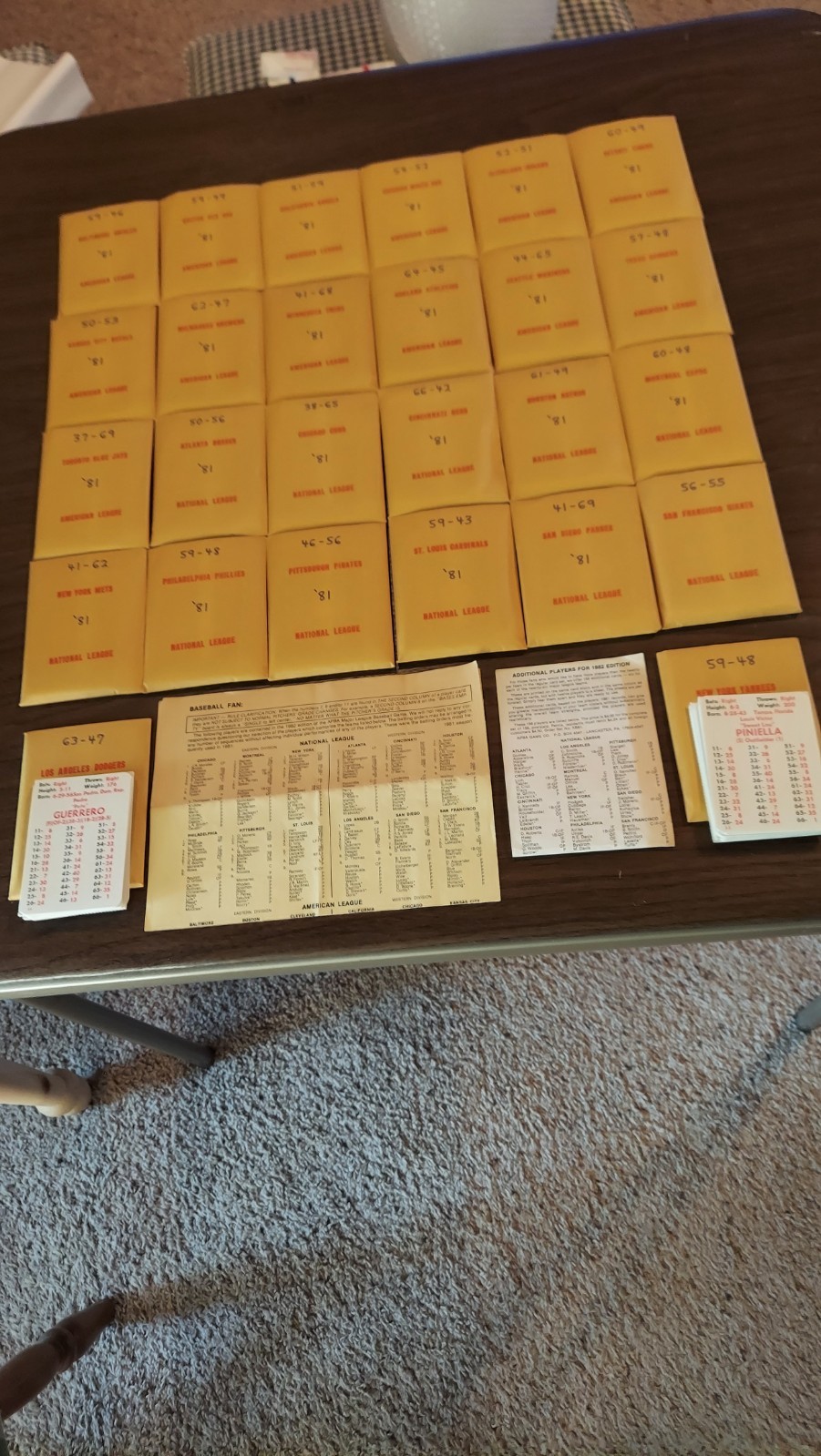 Original 1981 APBA Baseball Card Set, 1st Printing, NM condition Original 1981 APBA Baseball Card Set, 1st Printing, NM condition