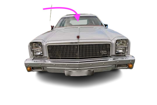 Fits: 1973-1977 Chevrolet Chevelle 4 Door Station Wagon Front Windshield Glass Fits: 1973-1977 Chevrolet Chevelle 4 Door Station Wagon Front Windshield Glass