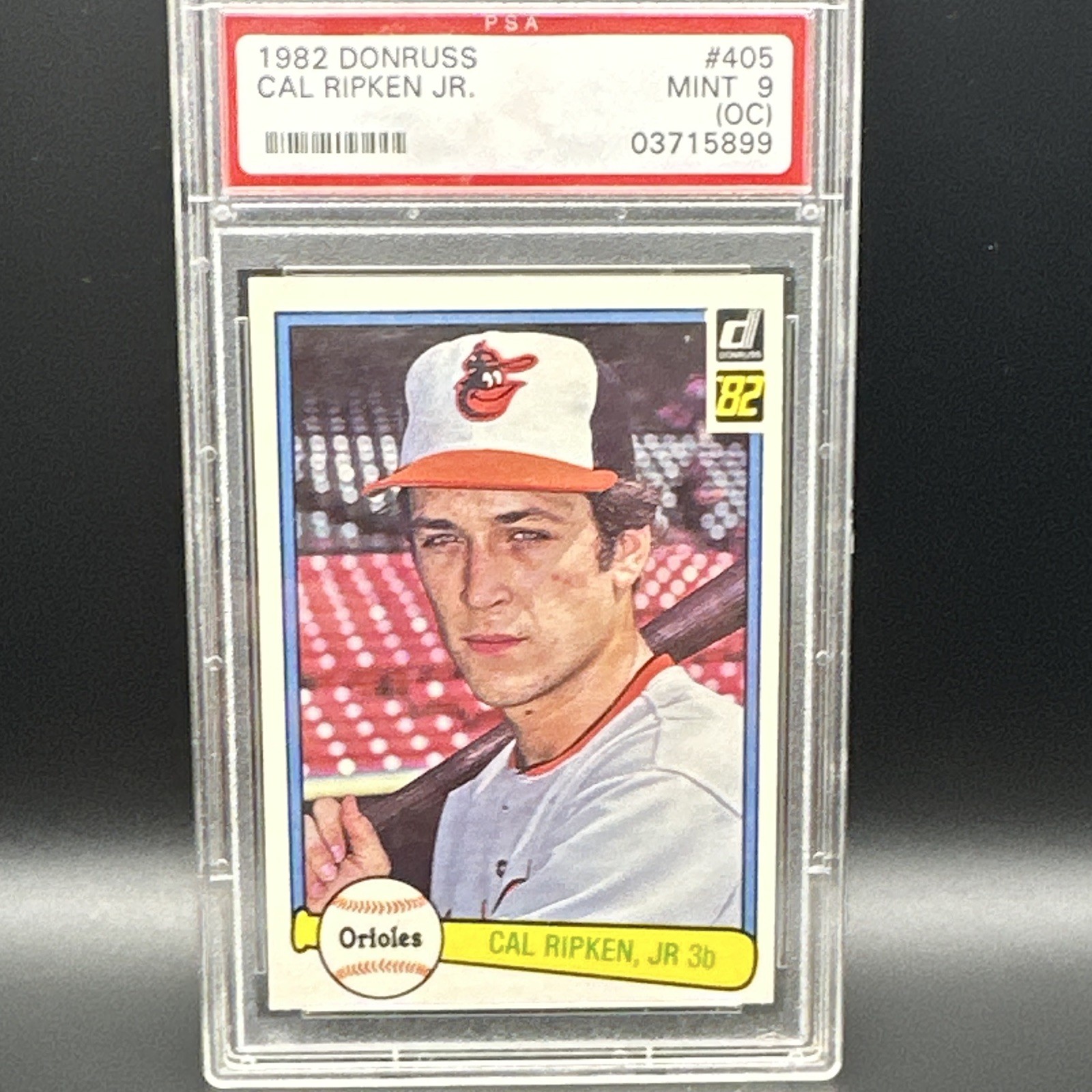 Donruss 1982 Cal Ripken Jr. Rookie #405 Baltimore Orioles PSA 9 Graded Donruss 1982 Cal Ripken Jr. Rookie #405 Baltimore Orioles PSA 9 Graded